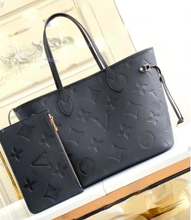 Evening Fashion Bags Classic neverfull MM GM bag designer pochette handbags leather Women totes with zipped pouch crossbody louiseity viutonity shoulder bag purse