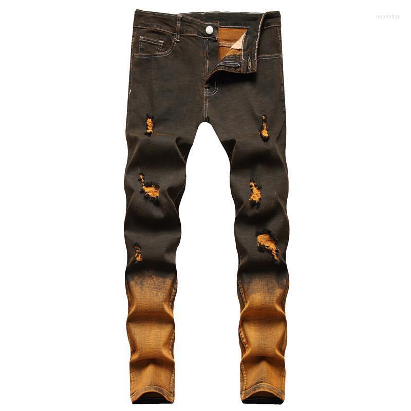 Men's Jeans Men 'S Four Seasons Micro Elastic Denim Trousers Dyed Color Matching Ripped Washed JeansMen's Naom22, Picture color
Men's Jeans Men 'S Four Seasons Micro Elastic Denim Trousers Dyed Color Matching Ripped Washed JeansMen's Naom22, Picture color