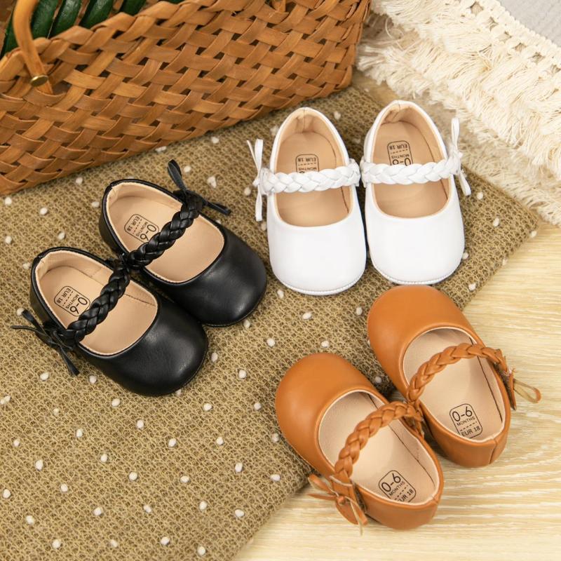 First Walkers KIDSUN Spring Girls' Baby Shoes Born Toddler Woven Belt Princess PU Leather, Brown
First Walkers KIDSUN Spring Girls' Baby Shoes Born Toddler Woven Belt Princess PU Leather, Brown