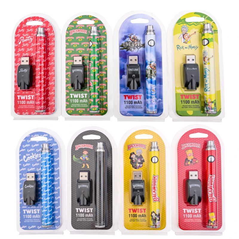 Backwood Twist battery 1100mAh adjustable voltage3.3-3.7-4.3-4.8V with charger preheat battery
Backwood Twist battery 1100mAh adjustable voltage3.3-3.7-4.3-4.8V with charger preheat battery