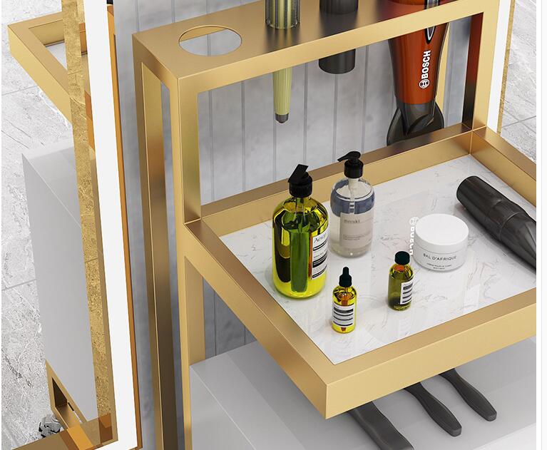 Hairdresser tool cabinet hair salon special tool table hair cutting rack barbershop cart ironing and dyeing tool car salon furniture salon cart