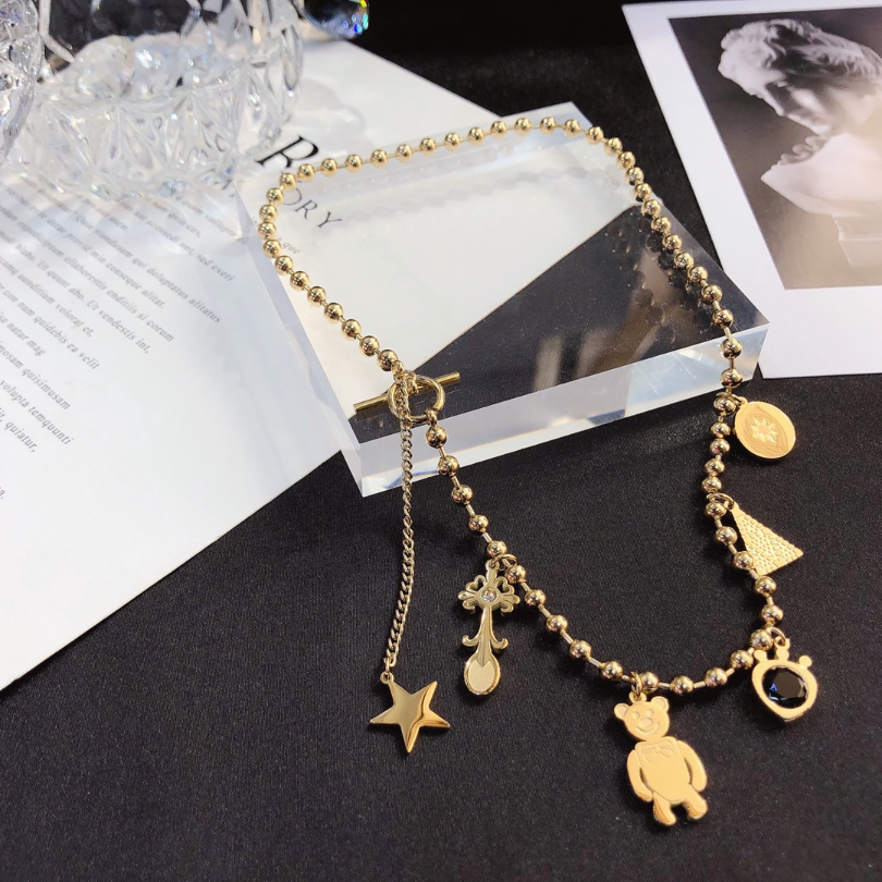 Brand 18K Gold Necklace Stainless Steel Necklace Fashion Women Designer Necklaces Choker Letter Pendant Chain Crystal Statement Wedding Jewelry Gift X241
Brand 18K Gold Necklace Stainless Steel Necklace Fashion Women Designer Necklaces Choker Letter Pendant Chain Crystal Statement Wedding Jewelry Gift X241