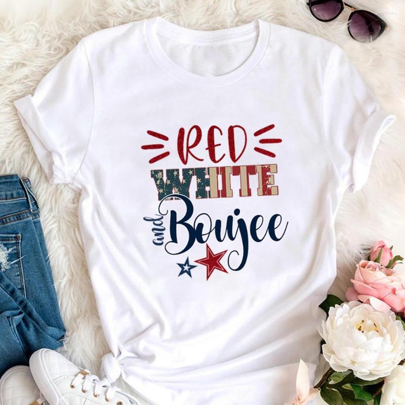 Women' T Shirts Red White And Boujee Cotton Graphic Print Women Tshirt July 4th Summer Casual Short Sleeve Top Of Shirt Holiday Tee
Women' T Shirts Red White And Boujee Cotton Graphic Print Women Tshirt July 4th Summer Casual Short Sleeve Top Of Shirt Holiday Tee