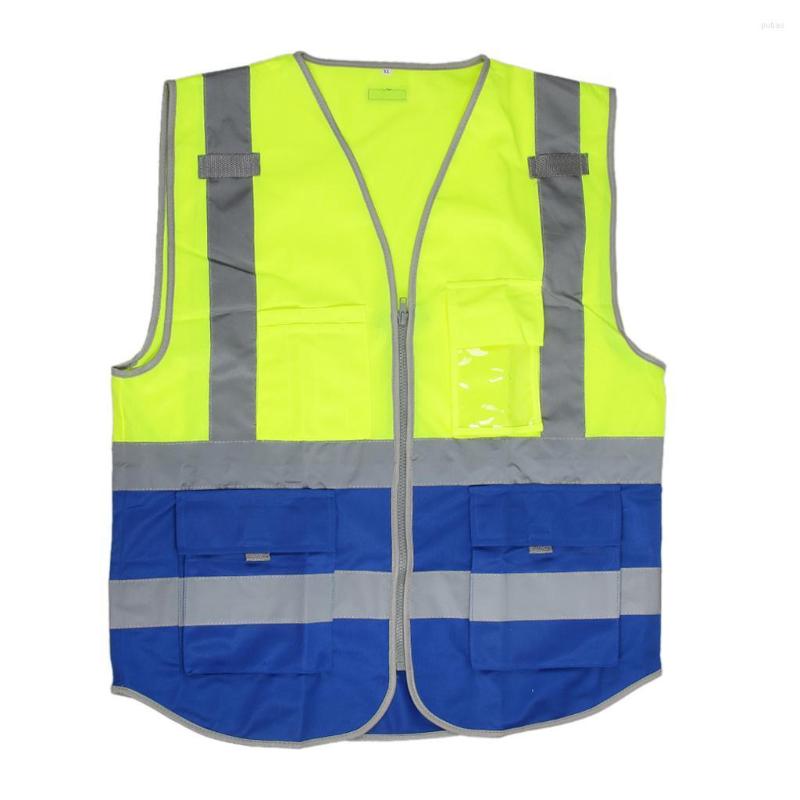 Motorcycle Apparel High Visibility Zippered Front Safety Vest With 2 Reflective Strips Outdoor Security Work Top
Motorcycle Apparel High Visibility Zippered Front Safety Vest With 2 Reflective Strips Outdoor Security Work Top