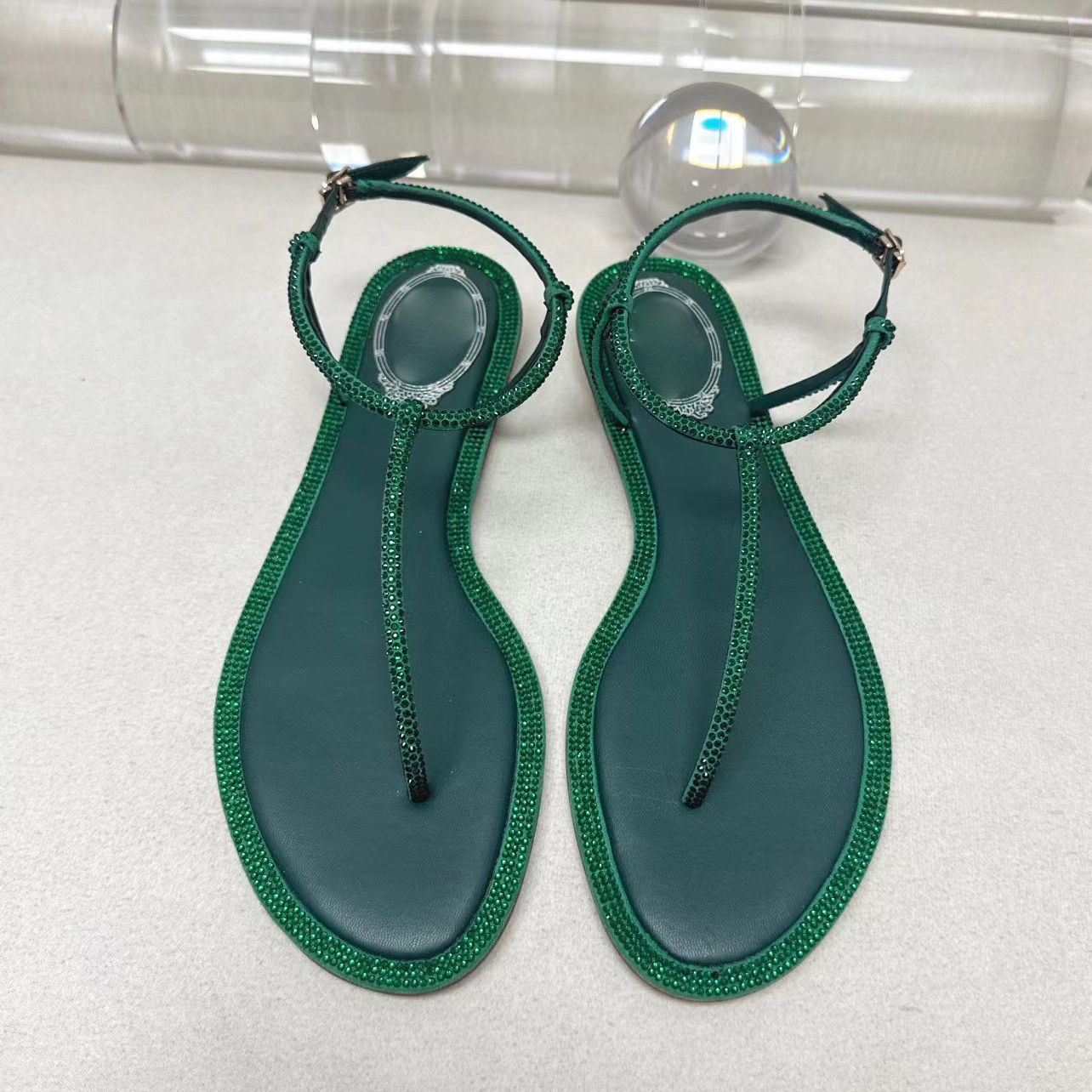 Flat sandals rhinestone pin toe lace decorative ankle band luxury designer dress shoe fashion factory quality womens casual beach shoes Rene Caovilla, 10#
Flat sandals rhinestone pin toe lace decorative ankle band luxury designer dress shoe fashion factory quality womens casual beach shoes Rene Caovilla, 10#