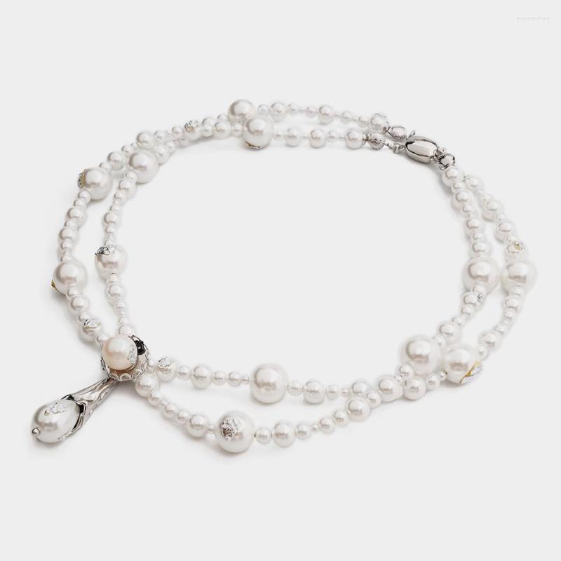Pendant Necklaces JBJD Unique Design Pearl Double Chain Choker Fashion Necklace For Women
Pendant Necklaces JBJD Unique Design Pearl Double Chain Choker Fashion Necklace For Women