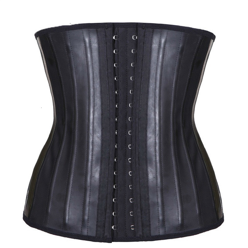 Women's Shapers Latex Waist Trainer Corset Belly Slim Belt Body Shaper Modeling Strap 25 Steel Boned Cincher Gaine amincissante 230227, Black
Women's Shapers Latex Waist Trainer Corset Belly Slim Belt Body Shaper Modeling Strap 25 Steel Boned Cincher Gaine amincissante 230227, Black