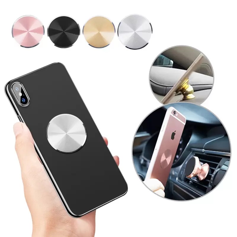 Magnetic Metal Plate For Car Phone Holder Universal Iron Sheet Disk Sticker Mount Mobile Phone Magnet Stand Sticker Accessories