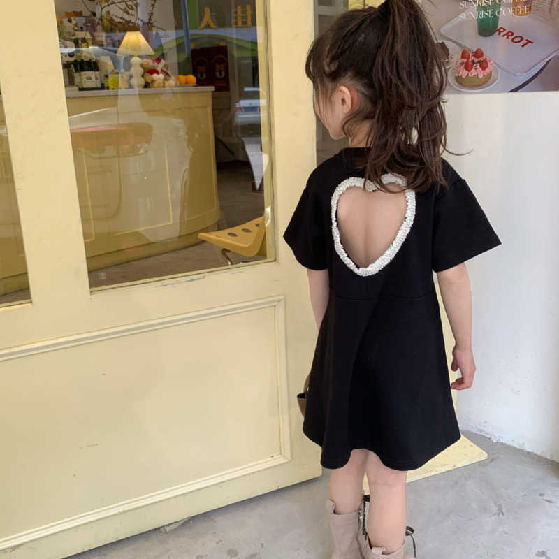 Girl's Dresses Summer Black Dress T Shirt Dress Child Girls Casual Midi Dress Children Dresses For Teens Party Princess Sundress Backless Hole L230227
Girl's Dresses Summer Black Dress T Shirt Dress Child Girls Casual Midi Dress Children Dresses For Teens Party Princess Sundress Backless Hole L230227