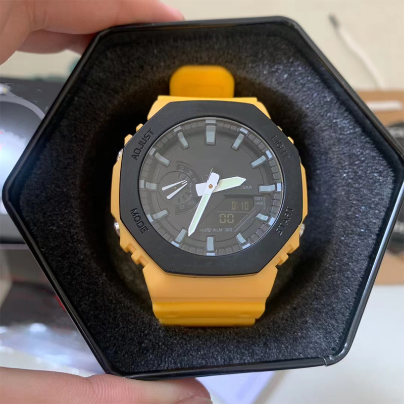 Men's sports quartz digital watch Iced Out Watch waterproof world time LED automatic lifting lamp Oak series ultra-thin detachable assembly 20 colors box, 11
Men's sports quartz digital watch Iced Out Watch waterproof world time LED automatic lifting lamp Oak series ultra-thin detachable assembly 20 colors box, 11