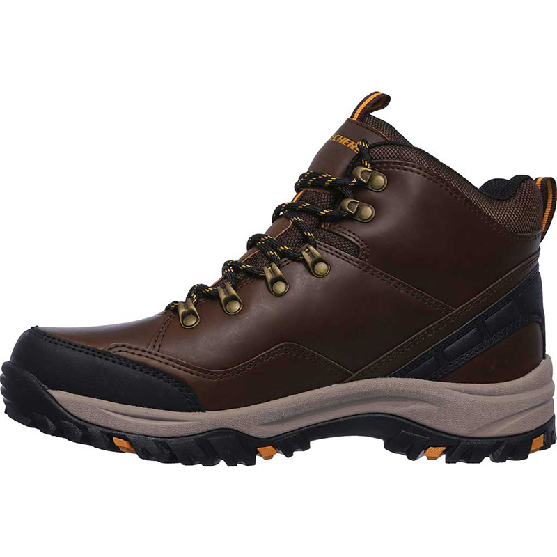 Skechers Men s Relaxed Fit Relment Traven Lace Up Waterproof Boot compass