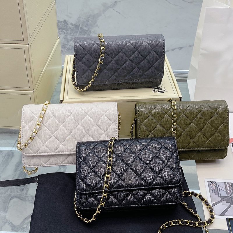 Wallet On Chain women designer bags Ladies channel bag Card Holder Chain wallet fashion quilted shoulder bag 20cm gold caviar Genuine Leather Coin Purse with gift box, Do not pay
Wallet On Chain women designer bags Ladies channel bag Card Holder Chain wallet fashion quilted shoulder bag 20cm gold caviar Genuine Leather Coin Purse with gift box, Do not pay