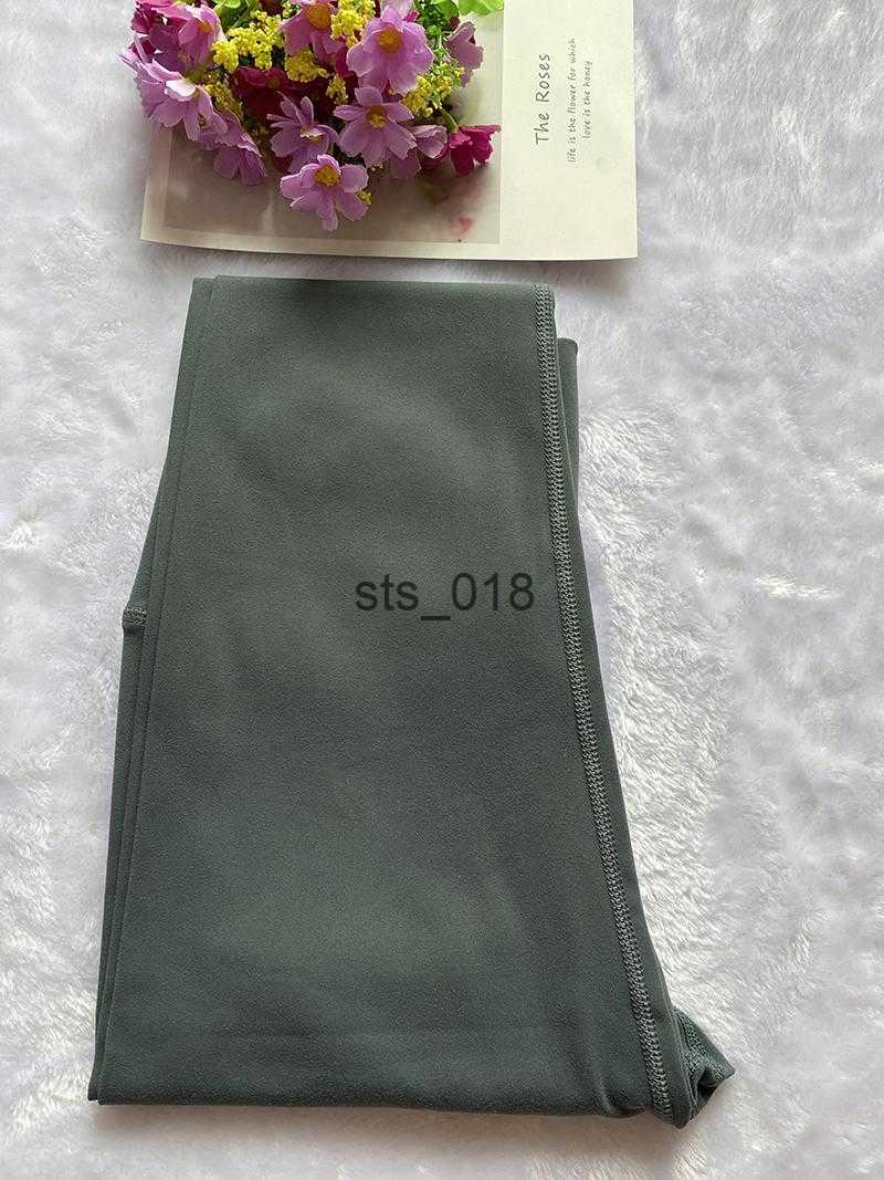 Yoga Outfit LL Solid Color Women Yoga pants High Waist Sports Gym Wear Leggings Elastic Fitness Lady Outdoor Sports Pants T230228