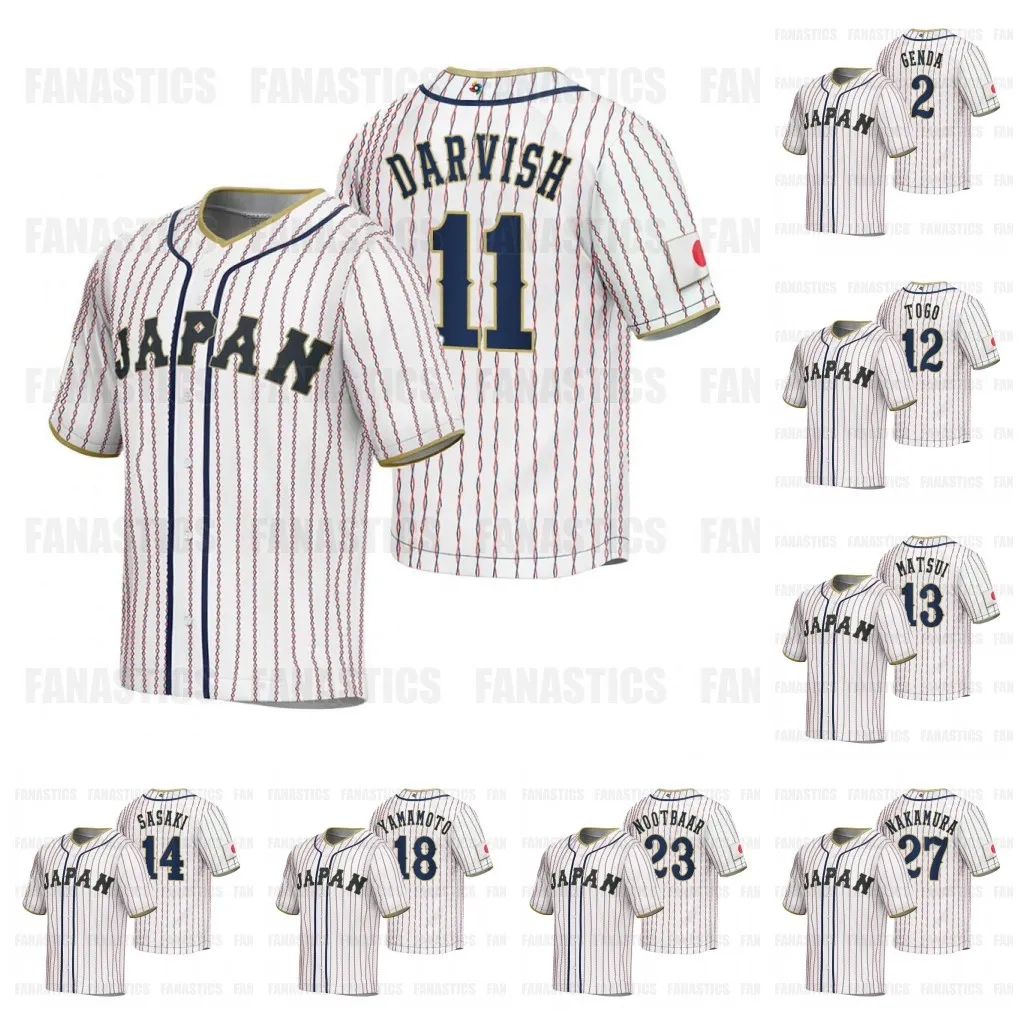Shohei Ohtani 2023 World Baseball Classic Team Japan Jerseys WBC Yu Darvish Seiya Sasaki oshinobu Suzuki Roki Shohei Ohtani Yamamoto Lars Nootbaarx, Youth
Shohei Ohtani 2023 World Baseball Classic Team Japan Jerseys WBC Yu Darvish Seiya Sasaki oshinobu Suzuki Roki Shohei Ohtani Yamamoto Lars Nootbaarx, Youth