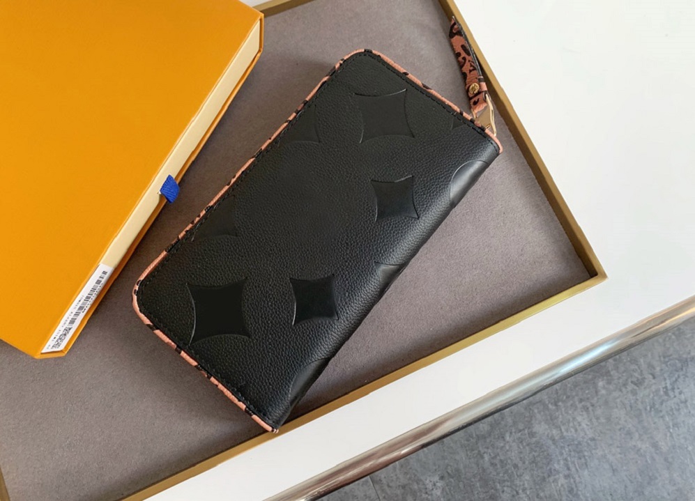 Fashion designer wallets luxury Brazza purse mens womens clutch bags Highs quality flower letter coin purses long card holders with original box dust bag 80680