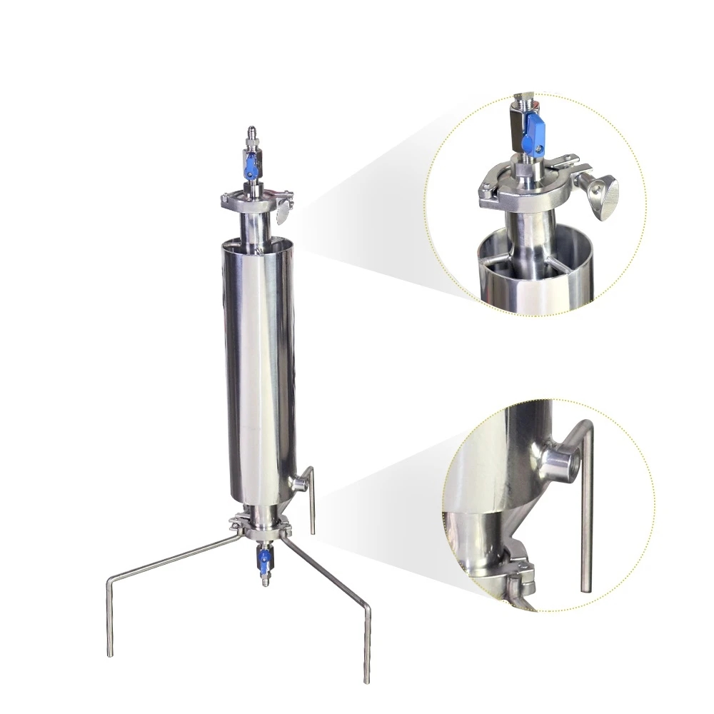 Pressure Equipment 45G~90G Single/Double Layer Closed Loop Extractor Tube Kit Laboratory Extraction Tube Kit Lab Supplies