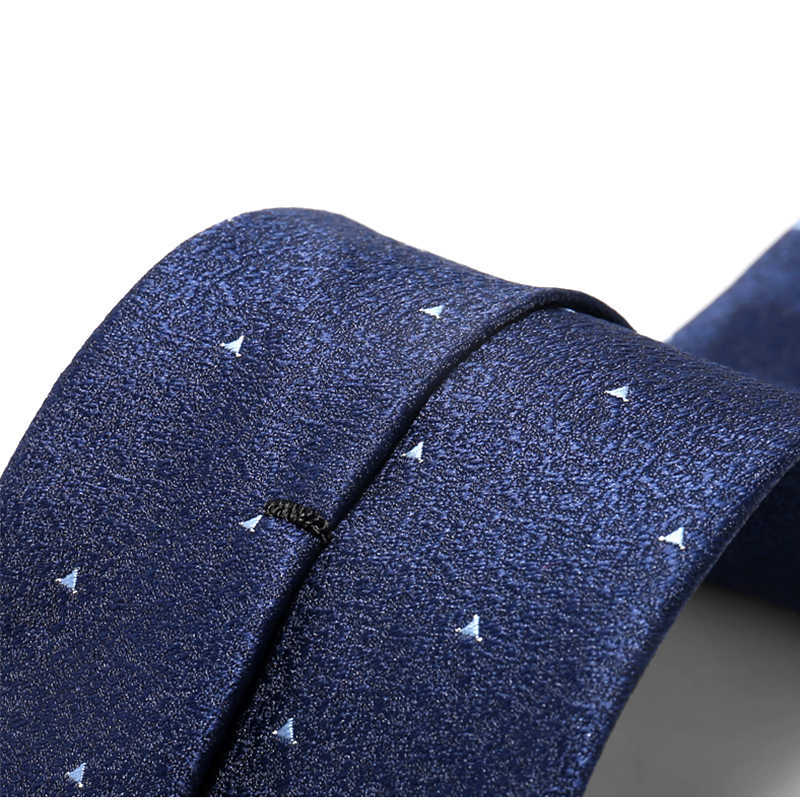 Necktie Bow Tie Woven Navy Blue Mens Tie Elegant Jquard Pattern 8CM Width Ideal for Weddings Business and Formal Events with Gift Box L2509262A68