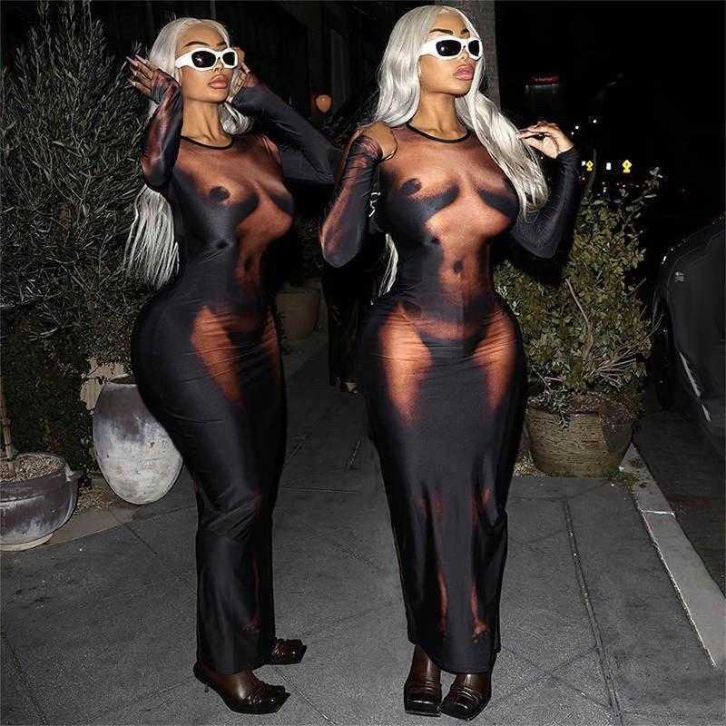 2023 Designer Clothing Casual Women' Sexy Dress Punk Spicy Girls Street Fashion Club Maxi Dresses Portrait Realistic Digital Print Long-sleeved Dress Skirt, Black
2023 Designer Clothing Casual Women' Sexy Dress Punk Spicy Girls Street Fashion Club Maxi Dresses Portrait Realistic Digital Print Long-sleeved Dress Skirt, Black