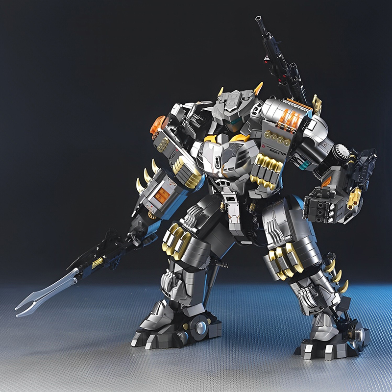 MOC League Heavy Bat Mecha Robot Building Blocks Difficulty Destroyer Fenrir Armor Super Heroes Batmach Assembly Children Christmas Gifts Boys Toys K8