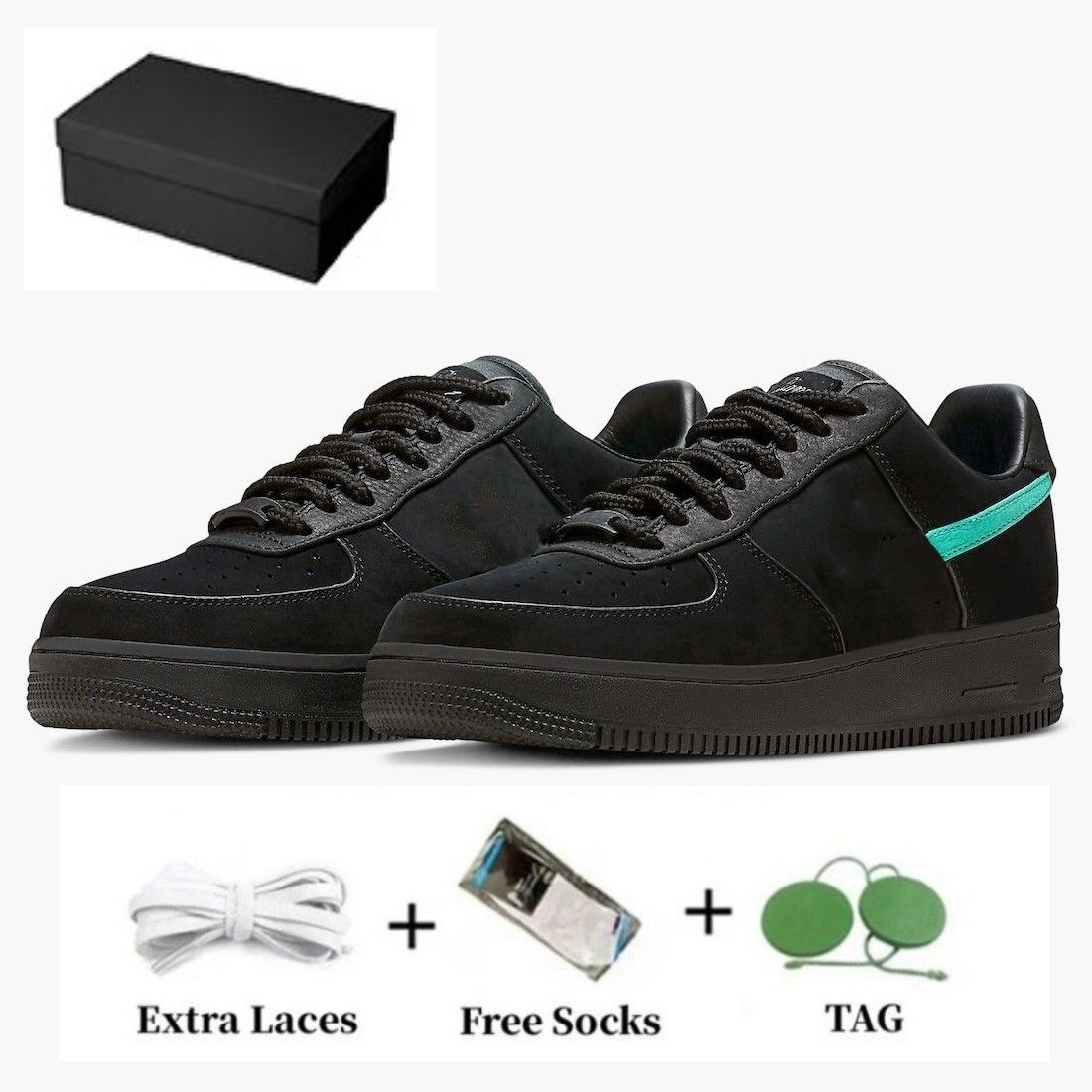 Whit Box Tiffany Airforces 1 Low Running Shoes Black Multi Color Men Women Trainers Outdoor Sports Designer Sneakers Shoe 36-45
Whit Box Tiffany Airforces 1 Low Running Shoes Black Multi Color Men Women Trainers Outdoor Sports Designer Sneakers Shoe 36-45
