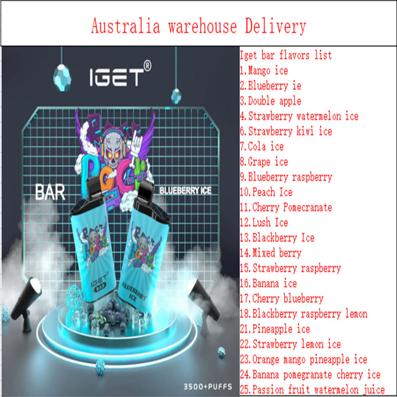 Original iget bar 3500 PUFFS disposable vape Electronics Shipped From Australia 31 flavors 100%Authentic Vapes Pen 1500mAh battery igets king
Original iget bar 3500 PUFFS disposable vape Electronics Shipped From Australia 31 flavors 100%Authentic Vapes Pen 1500mAh battery igets king