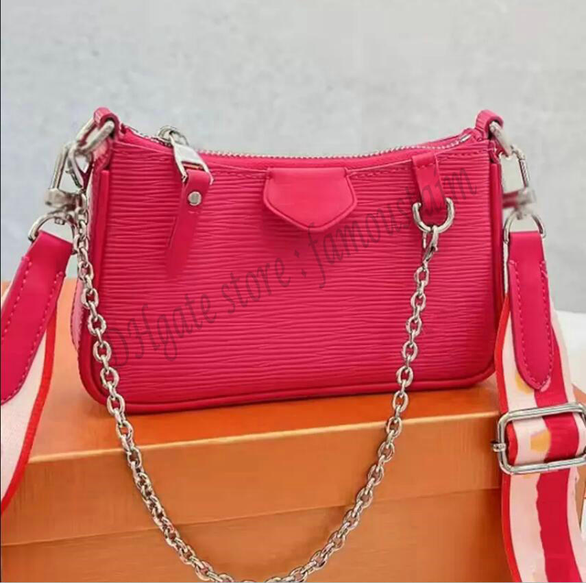 Designer Women Easy Pouch On Strap Bag Luxurys Designers Bags Paris Brand Epi Embossed Leather Pochettes Underarm Shoulder Handbag Mini Crossbody Handbags
Designer Women Easy Pouch On Strap Bag Luxurys Designers Bags Paris Brand Epi Embossed Leather Pochettes Underarm Shoulder Handbag Mini Crossbody Handbags