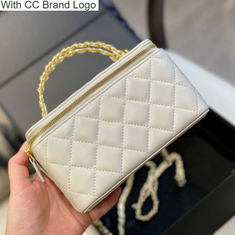 CC Brand Cosmetic Bags & Cases Womens Letter Hollow Metal Handle Totes Cosmetic Bags Classic Diamond Quilted Gold Hardware Real Leather Matelasse Chain Case Van, Box
CC Brand Cosmetic Bags & Cases Womens Letter Hollow Metal Handle Totes Cosmetic Bags Classic Diamond Quilted Gold Hardware Real Leather Matelasse Chain Case Van, Box
