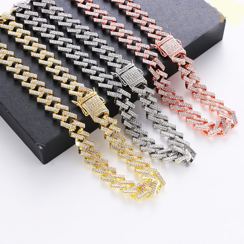 Fashion Hip Hop Jewelry Mens Gold Silver Miami Cuban Link Chain Necklaces Bling Diamond Iced Out Chian Necklace for Women Bracelet
Fashion Hip Hop Jewelry Mens Gold Silver Miami Cuban Link Chain Necklaces Bling Diamond Iced Out Chian Necklace for Women Bracelet