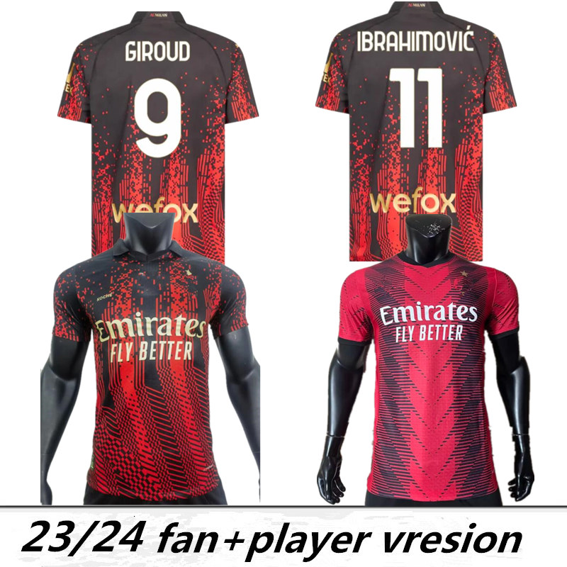 4TH IBRAHIMOVIC GIROUD Soccer Jerseys 2023 THEO BRAHIM TONALI ROMAGNOLI R.LEAO .CASTILLEJO KESSIE SAELEMAEKERS Football Shirt MILANS uniform Men player version
4TH IBRAHIMOVIC GIROUD Soccer Jerseys 2023 THEO BRAHIM TONALI ROMAGNOLI R.LEAO .CASTILLEJO KESSIE SAELEMAEKERS Football Shirt MILANS uniform Men player version