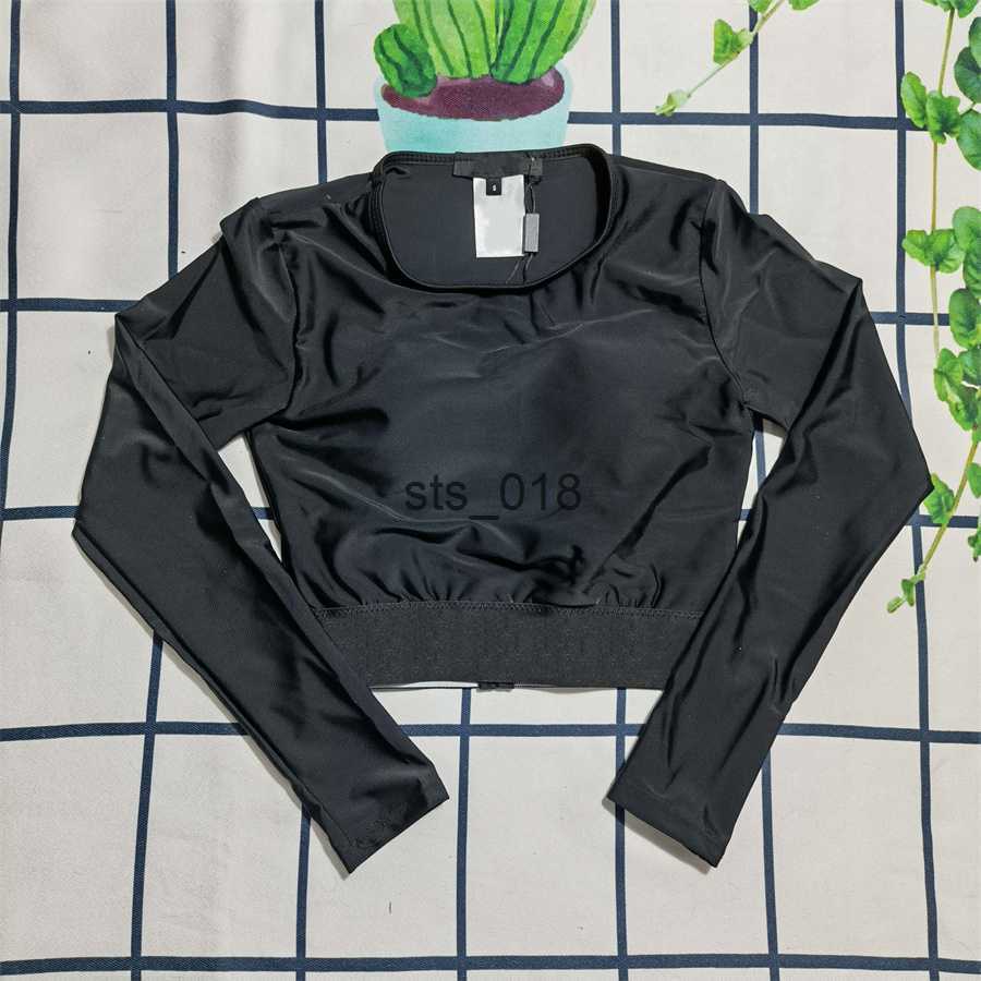 Swim wear Cheetah Swim Wear Women's Two Piece Pants Tracksuits Yoga Suits Leopard Black Print Long Sleeves Waist Slim Leggings Sport Suit T230228