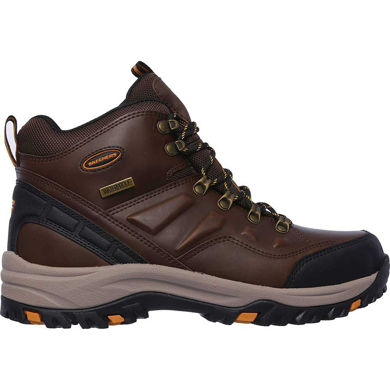 Skechers Men s Relaxed Fit Relment Traven Lace Up Waterproof Boot compass
