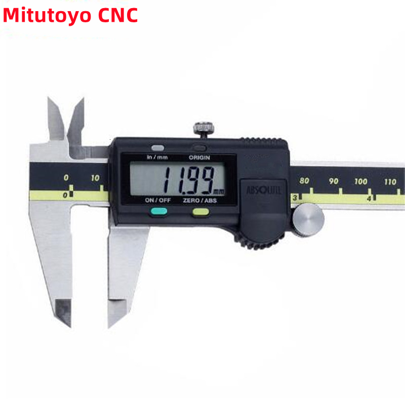Vernier Calipers Mitutoyo CNC Caliper Absolute 500-197-20 Digital Stainless Steel Inch/Metric 8" 0-200mm Range -0.001" Accuracy 0.0005"