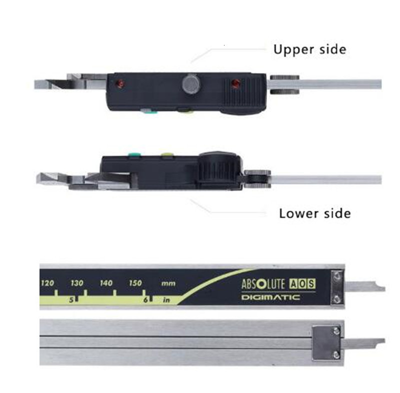 Vernier Calipers CNC Mitutoyo Tool Caliper Absolute 150mm Digital Stainless Steel 8Inch/Metric 8" 0-200mm Range -0.001" Accuracy 0.0005&quot