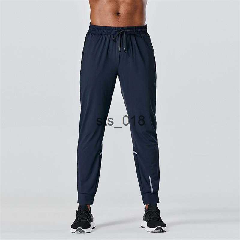 Yoga Outfit LL Men's Jogger Long Pants Sport Yoga Outfit Outdoor For Running Yogo Gym Pockets Sweatpants Trousers Mens Casual Elastic Waist fitne