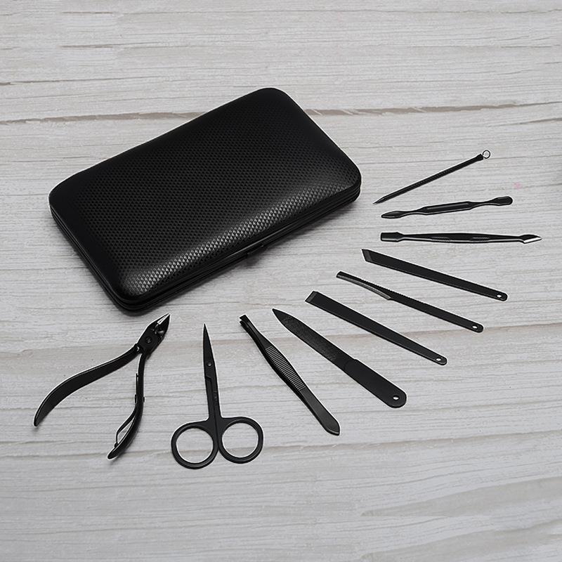 Nail Art Kits Manicure Pedicure Set Clippers 15Pcs Stainless Steel Kit Tools For Cutter With Portable Case LDO
