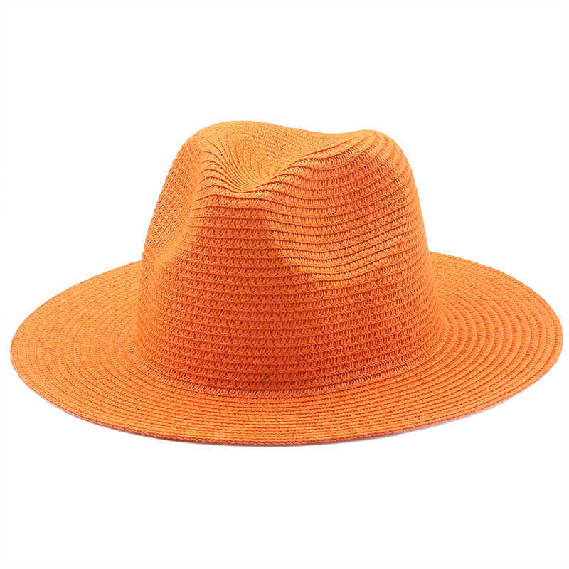 Wide Brim Hats Simple Girl Summer Panama Hats For Women Men Wide Brim Beach Jazz Hat Cooling Ladies fishing Sun Straw Hat G230227
