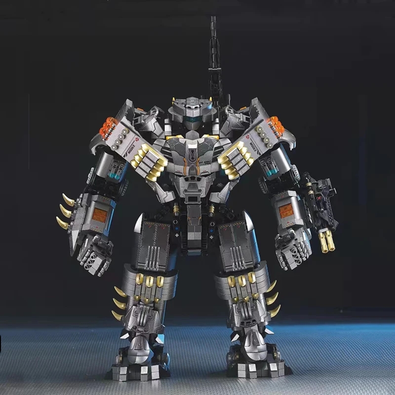 MOC League Heavy Bat Mecha Robot Building Blocks Difficulty Destroyer Fenrir Armor Super Heroes Batmach Assembly Children Christmas Gifts Boys Toys K8