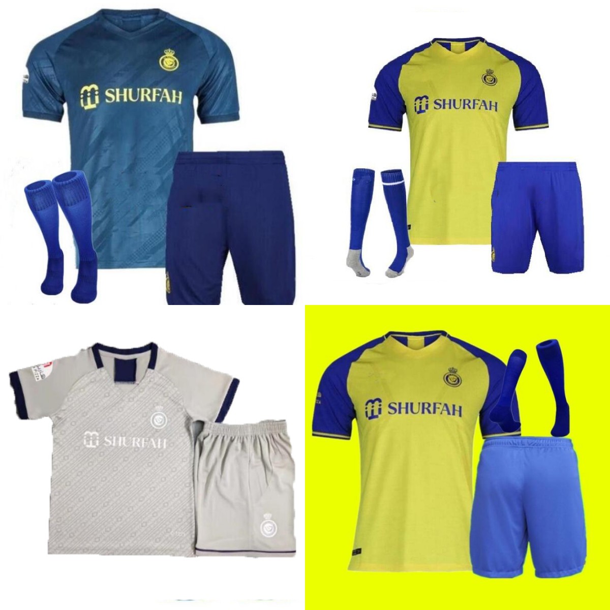 Al Nassr FC soccer Jerseys Ronaldo 2023 2024 Home yellow away CR7 Gonzalo Martinez Talisca Ghislain Konan Vincent Aboubakar adult kids kit Football shiirt, Blue
Al Nassr FC soccer Jerseys Ronaldo 2023 2024 Home yellow away CR7 Gonzalo Martinez Talisca Ghislain Konan Vincent Aboubakar adult kids kit Football shiirt, Blue