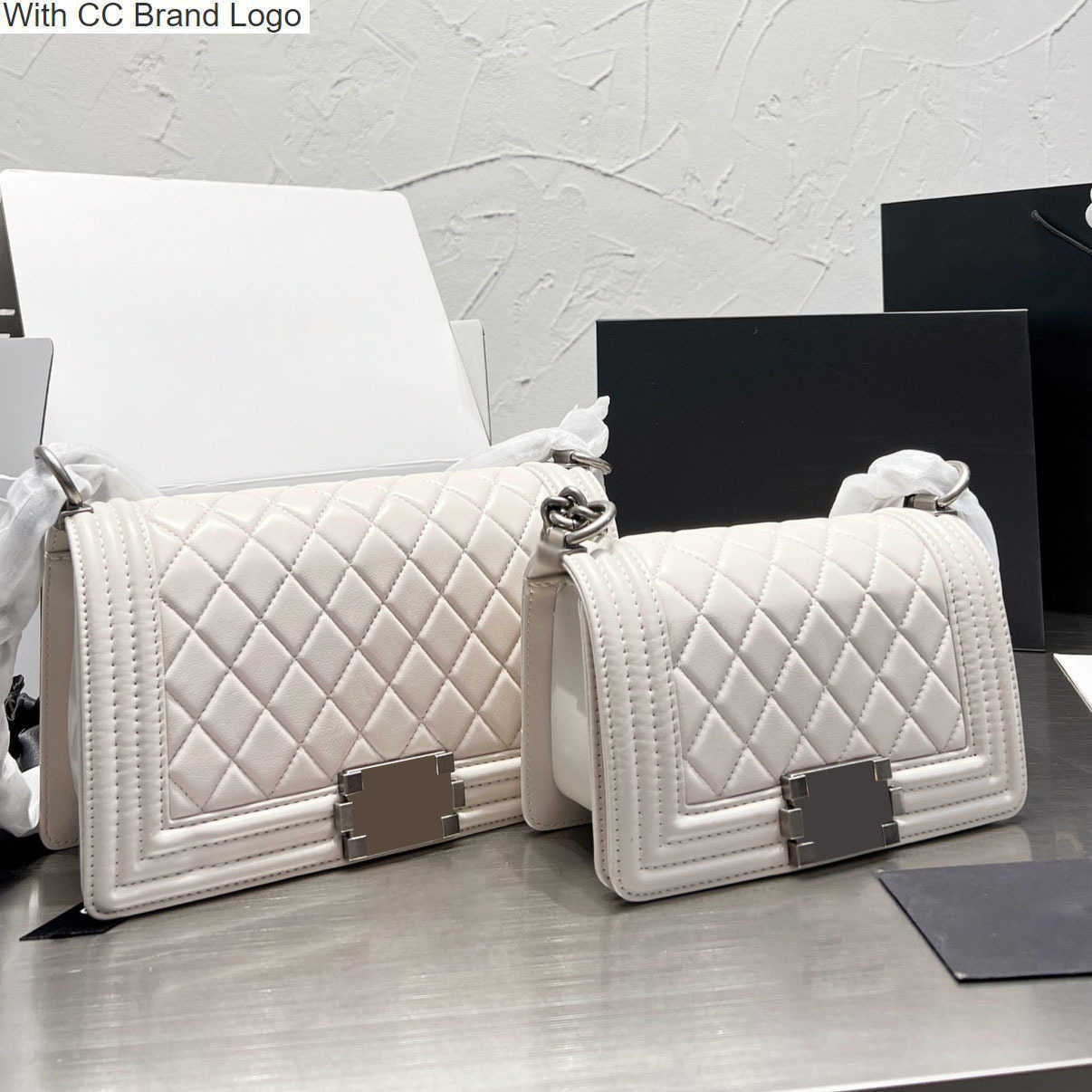 CC Brand Cross Body Classic Lambskin Boy Designer Bags Vintage Diamond Quilted Gold/Silver Hardware Metal Chain Crossbody Wallets Womens Large Capacity Handbags, Box
CC Brand Cross Body Classic Lambskin Boy Designer Bags Vintage Diamond Quilted Gold/Silver Hardware Metal Chain Crossbody Wallets Womens Large Capacity Handbags, Box