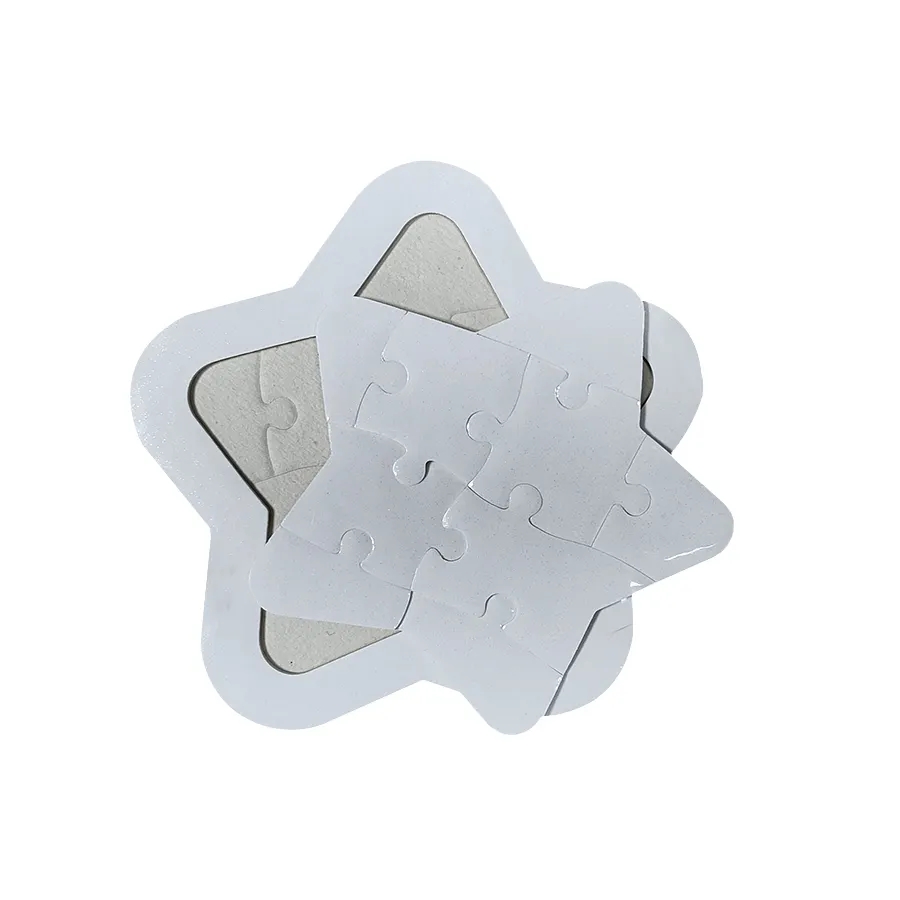 Sublimation Blanks Jigsaw Puzzles for Toddlers for Kids Ages 2 3 4 5 Preschool Educational Paper cardboard Puzzles Learning Travel Toys for Boys and G