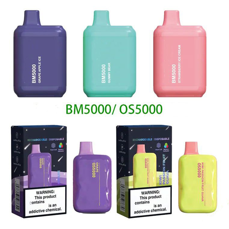 Lost BM5000 OS5000 Disposable E cigarettes With Authentic CODE 5000 Puffs Vape Pen 14ml Prefilled Mesh Coil Cartridges Pod 650mAh Rechargeable Battery VS Mary vape
Lost BM5000 OS5000 Disposable E cigarettes With Authentic CODE 5000 Puffs Vape Pen 14ml Prefilled Mesh Coil Cartridges Pod 650mAh Rechargeable Battery VS Mary vape