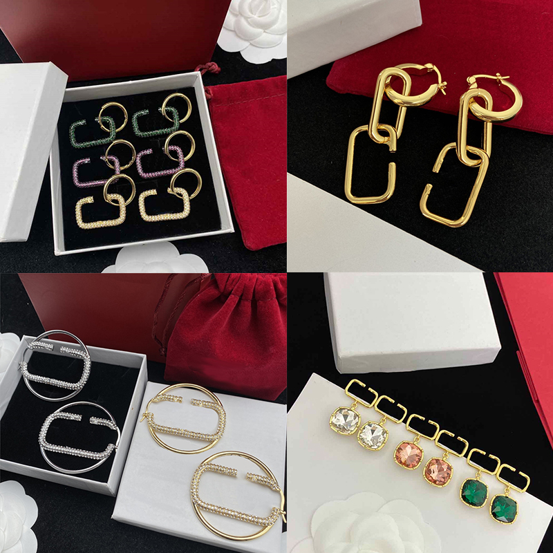 Trendy V Designer Diamond Stud Earrings Gold Hoop Earrings Ladies Jewlery For Engagement Anniversary Gift With Box
Trendy V Designer Diamond Stud Earrings Gold Hoop Earrings Ladies Jewlery For Engagement Anniversary Gift With Box