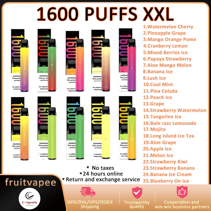 E Cigarettes P1600 XXL Disposable Vapes Pod Device 1600 puffs 36 Colors 1000mah Battery 6.5ml Tank PK BangXXL Air Bar Plus Kits Stick Portable Vape bang Elf Hyppe
E Cigarettes P1600 XXL Disposable Vapes Pod Device 1600 puffs 36 Colors 1000mah Battery 6.5ml Tank PK BangXXL Air Bar Plus Kits Stick Portable Vape bang Elf Hyppe
