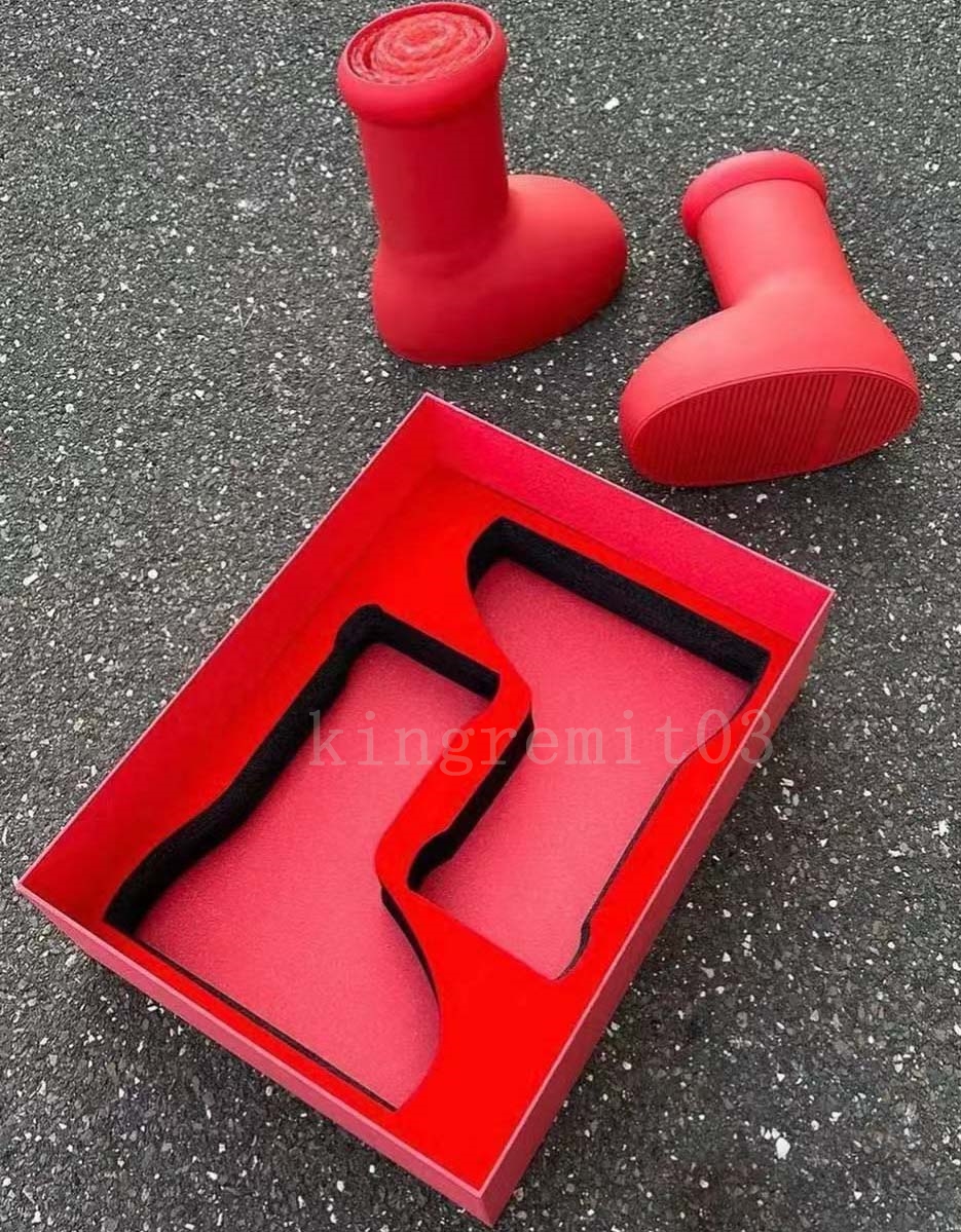 Astro Boy Boot Men Women Designer MSCHF Boots Rain Boot Big Red boot Thick Bottom Non-Slip Booties Rubber Platform Bootie Fashion Shoes Round Toes With Box
Astro Boy Boot Men Women Designer MSCHF Boots Rain Boot Big Red boot Thick Bottom Non-Slip Booties Rubber Platform Bootie Fashion Shoes Round Toes With Box