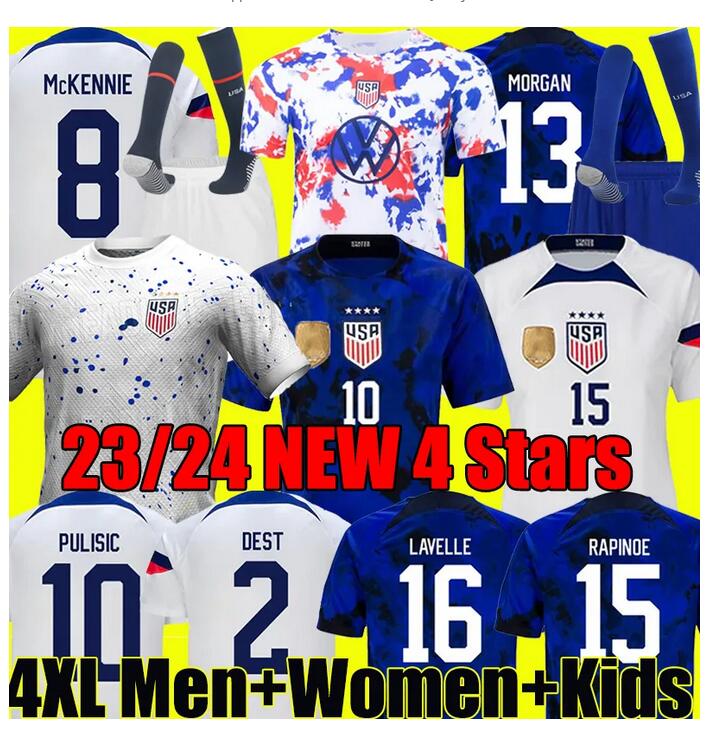 22 23 PULISIC DEST McKENNIE world cup Soccer Jerseys 2022 2023 AARONSON MUSAH usAS MORGAN RAPINOE WEAH America Football Shirt United States LAVELLE MEN KIDS SETS KITS
22 23 PULISIC DEST McKENNIE world cup Soccer Jerseys 2022 2023 AARONSON MUSAH usAS MORGAN RAPINOE WEAH America Football Shirt United States LAVELLE MEN KIDS SETS KITS