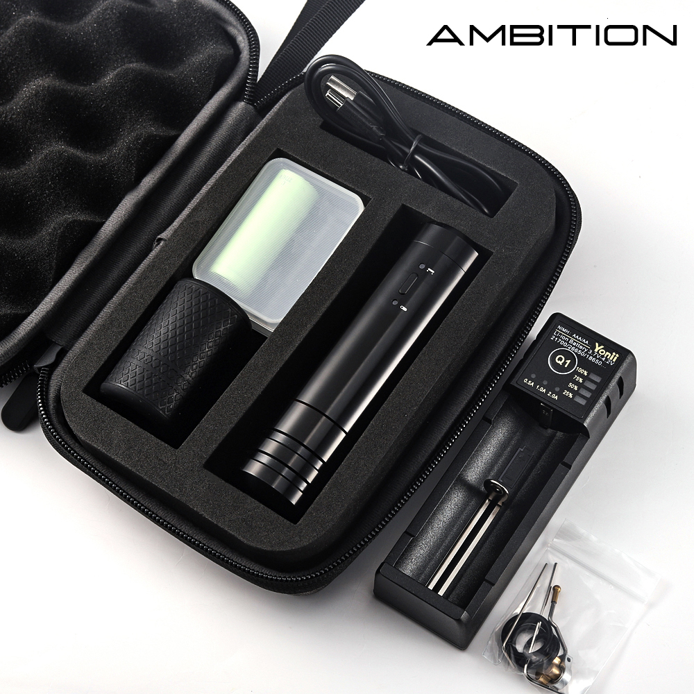 Tattoo Machine Ambition Sol Nova Unlimited Wireless Tattoo Pen Machine 4mm Stroke for Tattoo Artist Body Art 230227