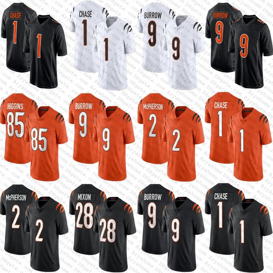 1 JaMarr Chase 9 Joe Burrow Cincinnatis Mens Women Youth Bengal Football Jerseys 2 Evan McPherson 85 Tee Higgins 28 Joe Mixon Trey311K, Shown(withlogo) 721
1 JaMarr Chase 9 Joe Burrow Cincinnatis Mens Women Youth Bengal Football Jerseys 2 Evan McPherson 85 Tee Higgins 28 Joe Mixon Trey311K, Shown(withlogo) 721
