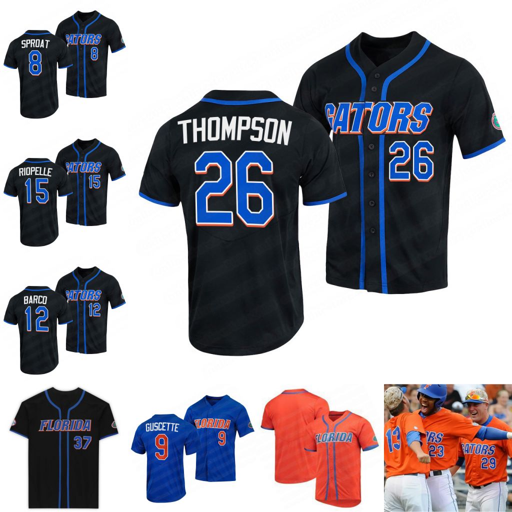 26 Sterling Thompson college Florida Gators baseball jerseys Tyler Nesbitt Bt Riopelle Colby Halter Danny Young Hunter Barco Jonathan Brady Singer Rivera jersey, Custom 4
26 Sterling Thompson college Florida Gators baseball jerseys Tyler Nesbitt Bt Riopelle Colby Halter Danny Young Hunter Barco Jonathan Brady Singer Rivera jersey, Custom 4