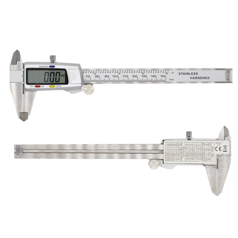 Vernier Calipers Digital caliper Stainless Steel Electronic 6Inch 0-150mm Metal Micrometer Measuring tool Gauges 230227