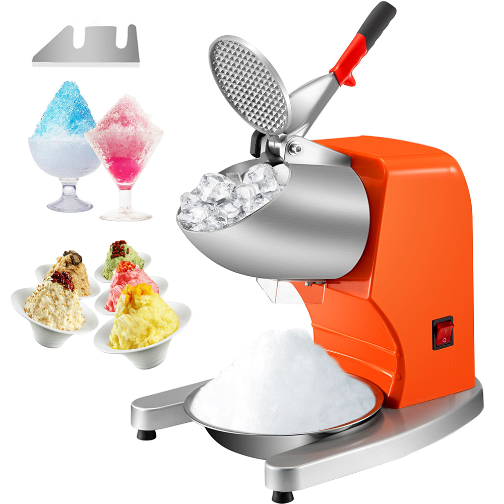 VEVOR Electric Dual Blade Ice Crusher 95Kg/H Commercial Snow Cone Granizing Machine with Free Tray Home Icy Drink Smoothie Maker
VEVOR Electric Dual Blade Ice Crusher 95Kg/H Commercial Snow Cone Granizing Machine with Free Tray Home Icy Drink Smoothie Maker